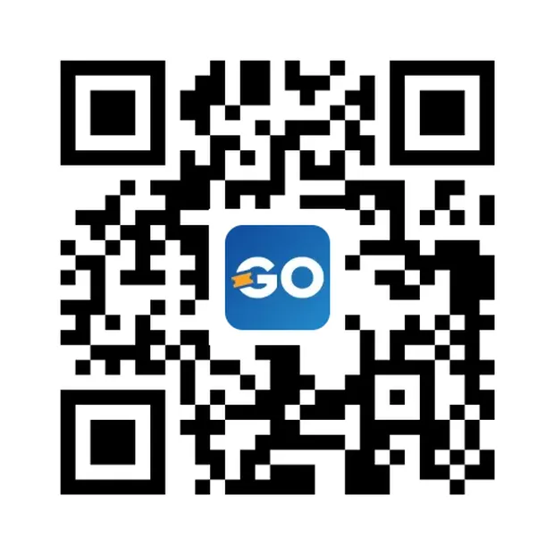 QR code in the GoTombola colours giving access to the demonstration raffle.